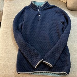 Like New! Marine Layer Corbet Reversible Pullover in Navy / Turquoise